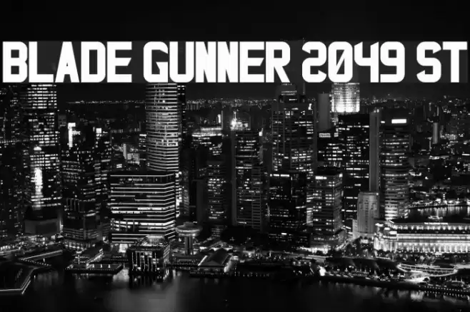 Blade Gunner 2049 St Шрифта examples