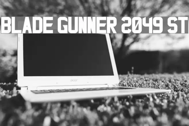Blade Gunner 2049 St Шрифта examples