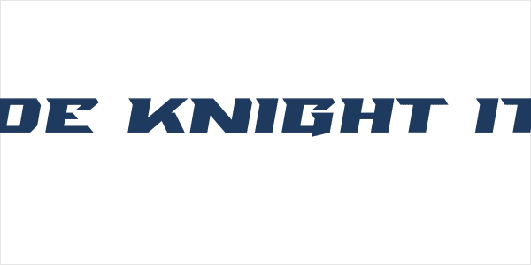 Blade Knight Italic Logo