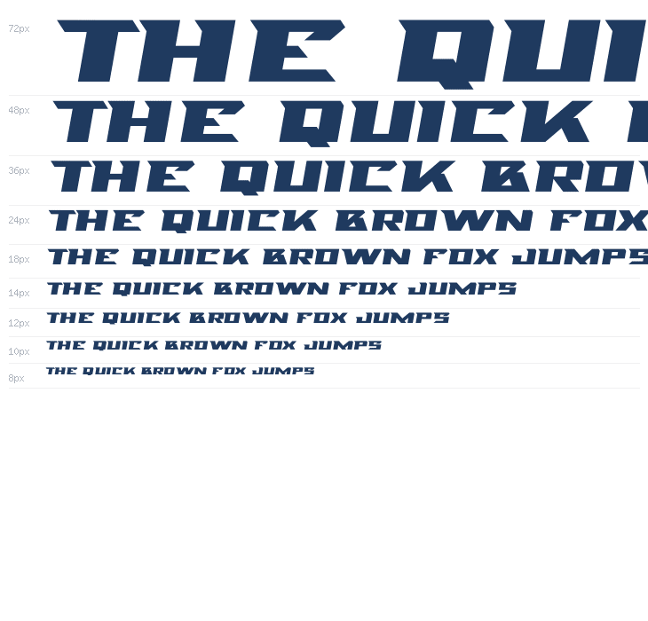 Blade Knight Italic Waterfall