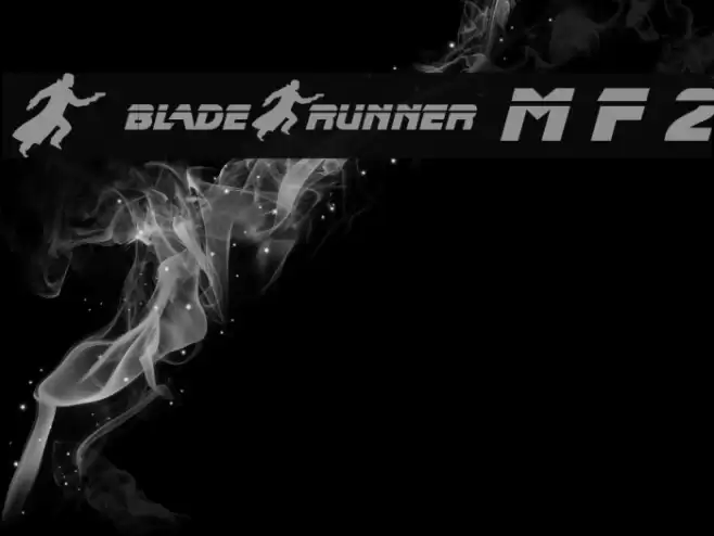 Blade Runner Movie Font 2 Font examples