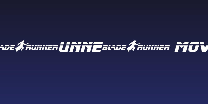 Blade Runner Movie Font 2 Social Header