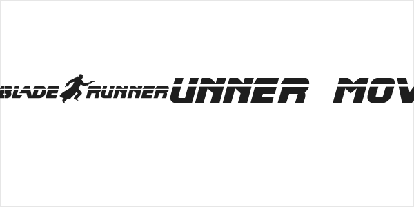 Blade Runner Movie Font Logo