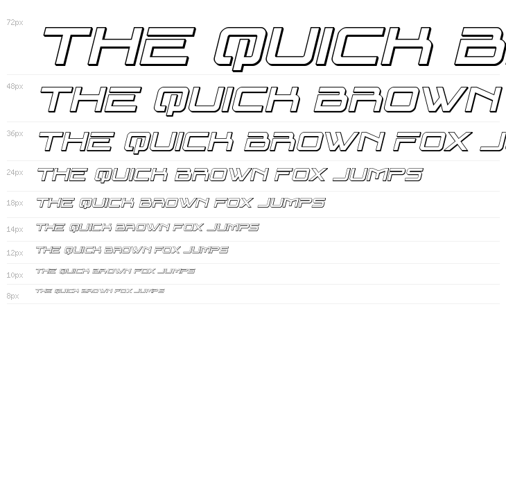 Blade Singer 3D Italic Waterfall