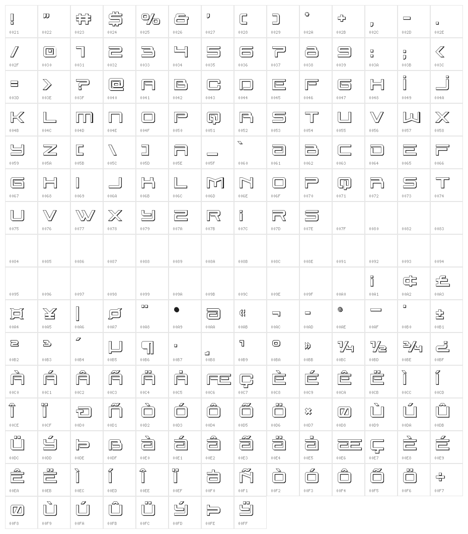 Blade Singer 3D Character Map