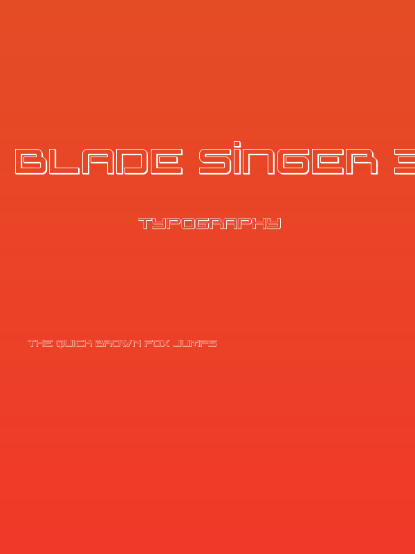 Blade Singer 3D Poster