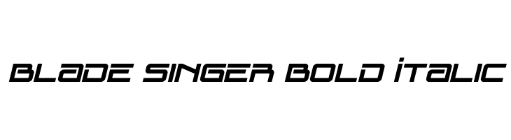 Blade Singer Bold Italic  Fuentes Gratis Descargar