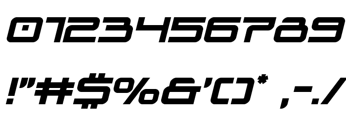 Blade Singer Bold Italic Font OTHER CHARS