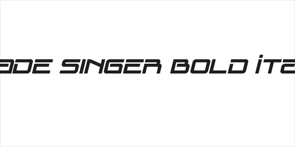 Blade Singer Bold Italic Logo
