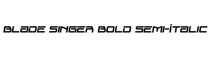 Blade Singer Bold Semi-Italic  नि: शुल्क फ़ॉन्ट्स डाउनलोड