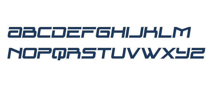 Blade Singer Bold Semi-Italic Lowercase