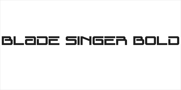 Blade Singer Bold Logo