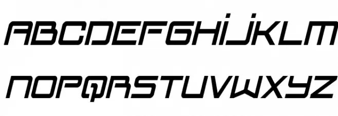 Blade Singer Condensed Italic Schriftart Groß