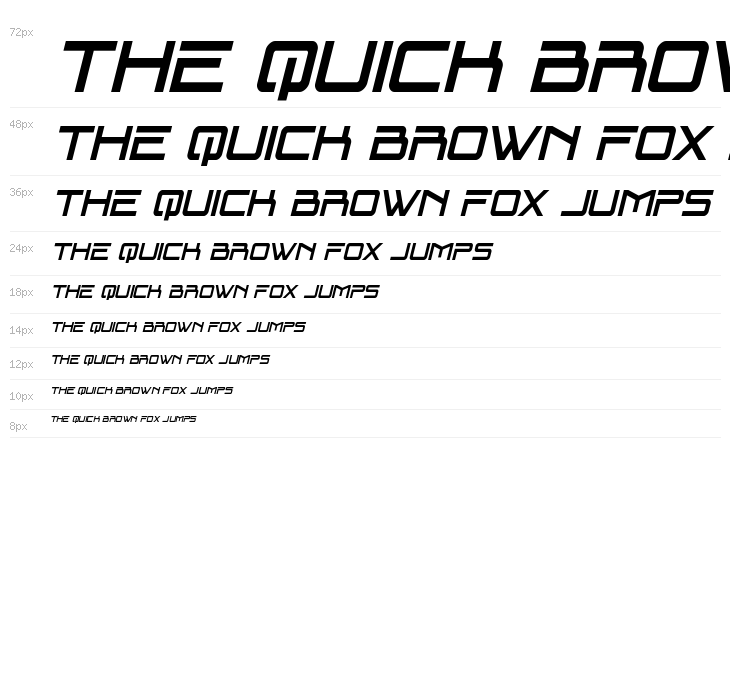 Blade Singer Condensed Italic Waterfall