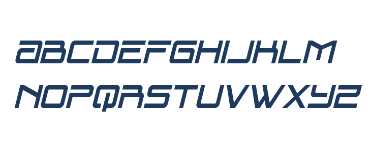 Blade Singer Condensed Italic Lowercase