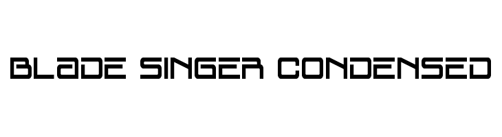 Blade Singer Condensed  Скачать бесплатные шрифты