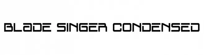 Blade Singer Condensed  Fuentes Gratis Descargar
