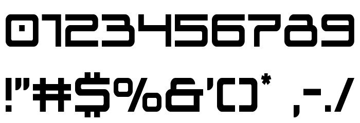 Blade Singer Condensed Font OTHER CHARS