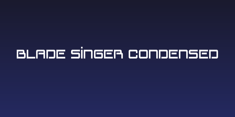 Blade Singer Condensed Social Header