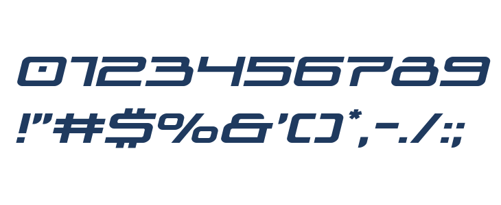 Blade Singer Expanded Italic Other Characters