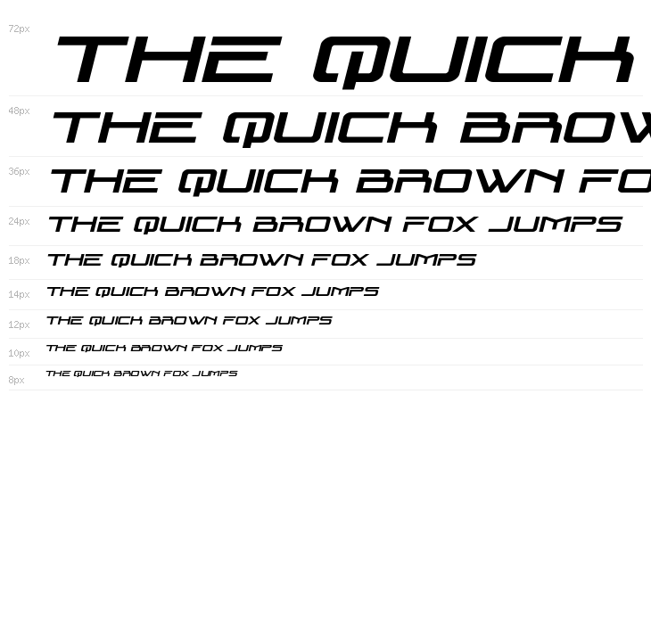 Blade Singer Expanded Italic Waterfall