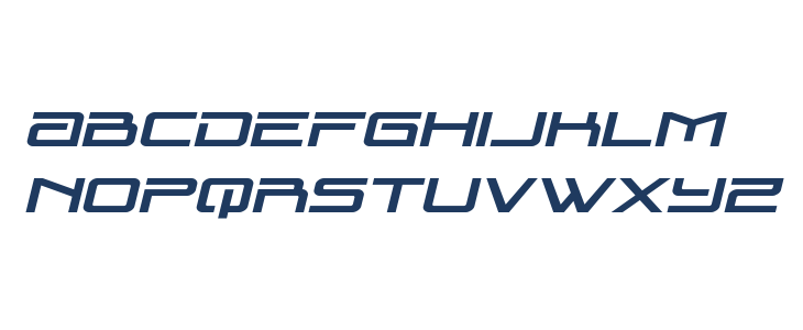 Blade Singer Expanded Italic Lowercase