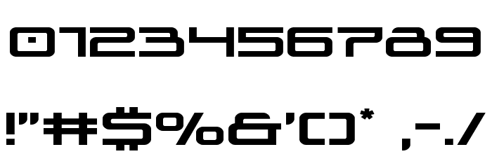 Blade Singer Expanded Font OTHER CHARS