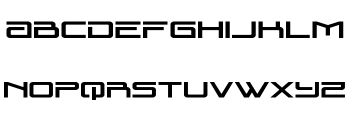 Blade Singer Expanded Font LOWERCASE