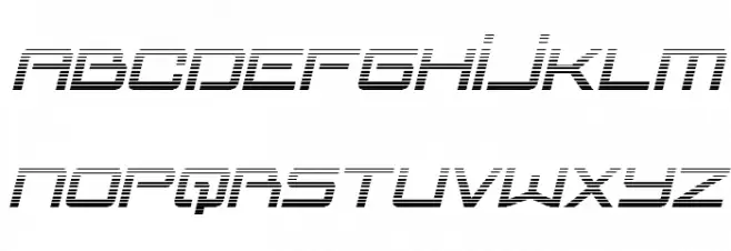 Blade Singer Gradient Italic Fonte MAIÚSCULAS