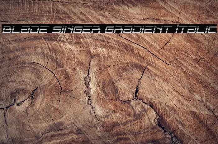 Blade Singer Gradient Italic Example 2