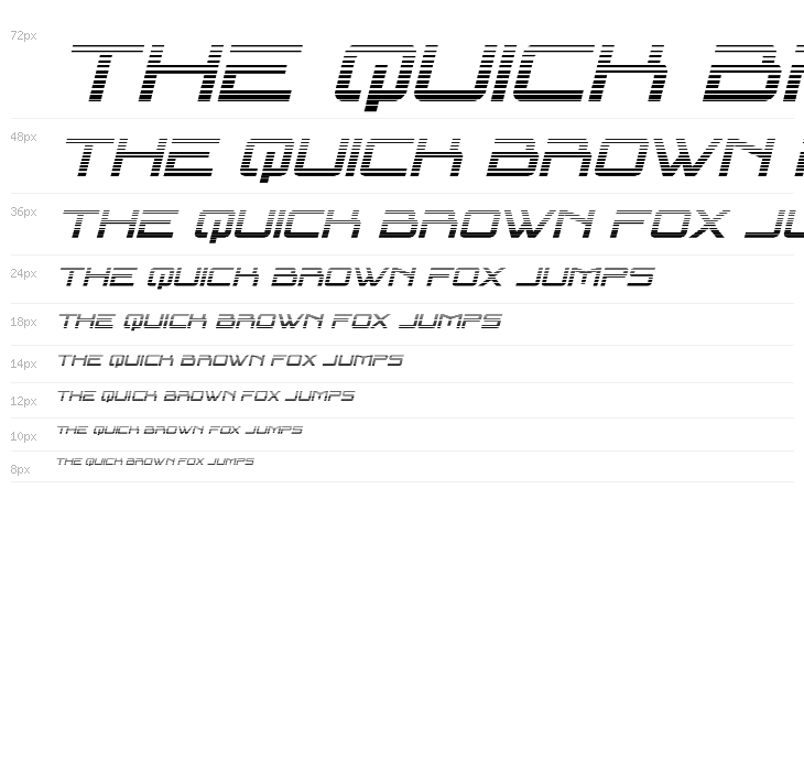 Blade Singer Gradient Italic Waterfall