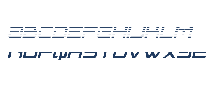 Blade Singer Gradient Italic Lowercase