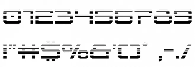 Blade Singer Gradient Font OTHER CHARS