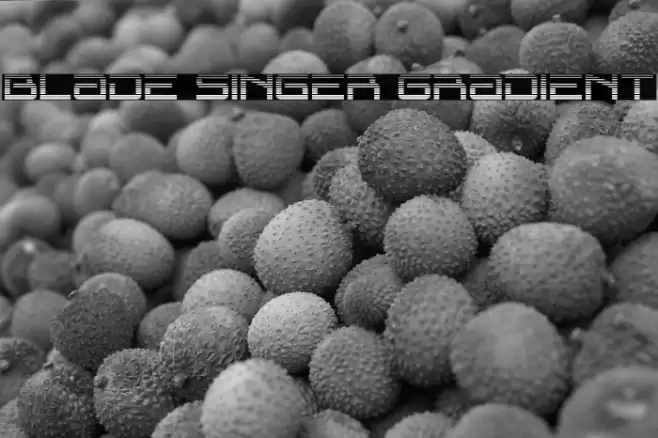 Blade Singer Gradient Font examples