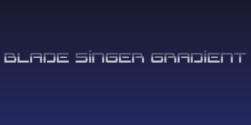 Blade Singer Gradient Social Header