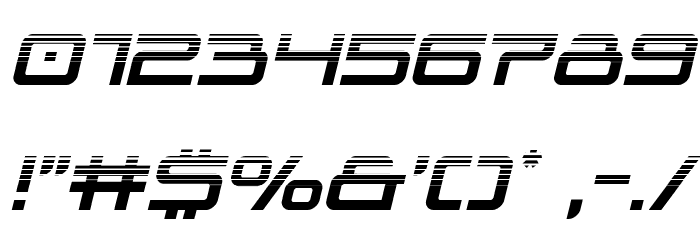 Blade Singer Halftone Italic Font OTHER CHARS