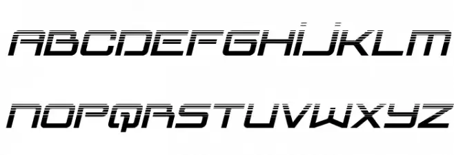 Blade Singer Halftone Italic Schriftart Groß