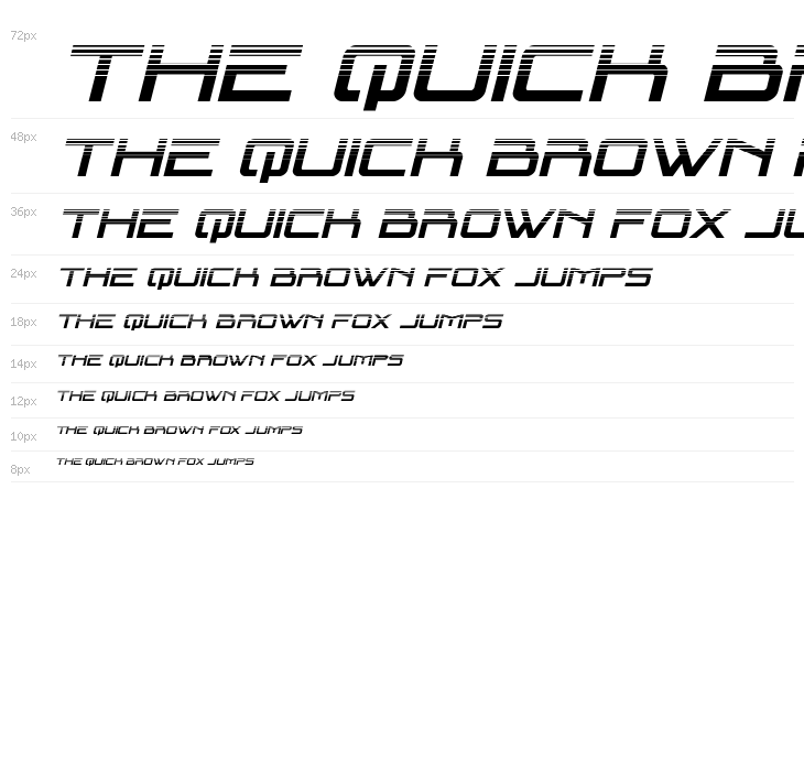 Blade Singer Halftone Italic Waterfall