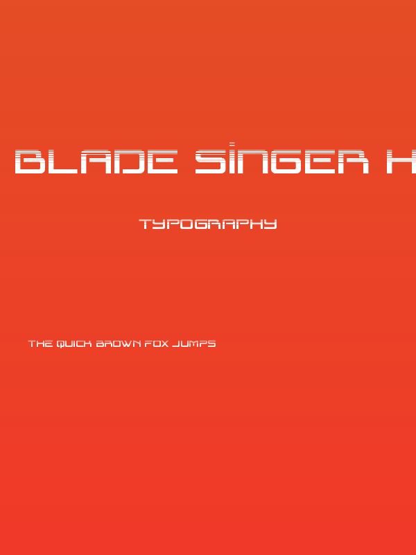 Blade Singer Halftone Poster