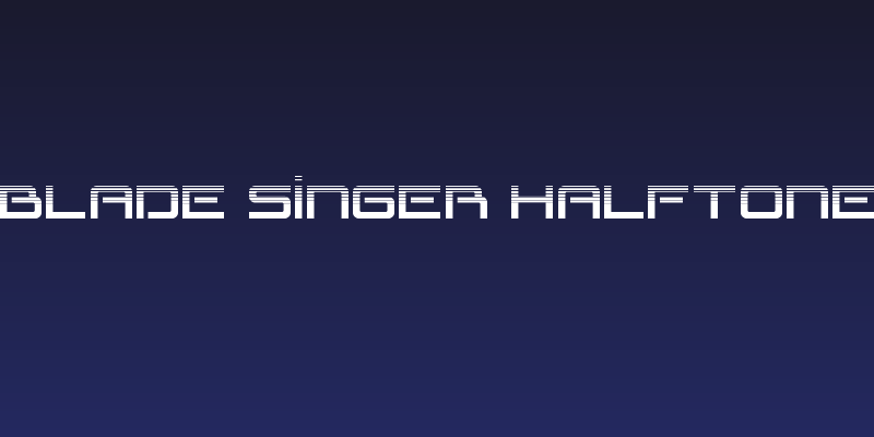 Blade Singer Halftone Social Header