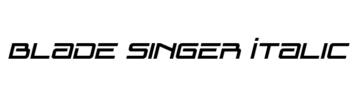 Blade Singer Italic  Free Fonts Download