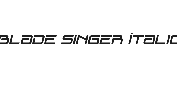 Blade Singer Italic Logo