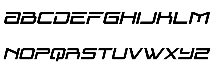 Blade Singer Italic Font LOWERCASE