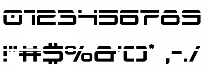 Blade Singer Laser Font OTHER CHARS