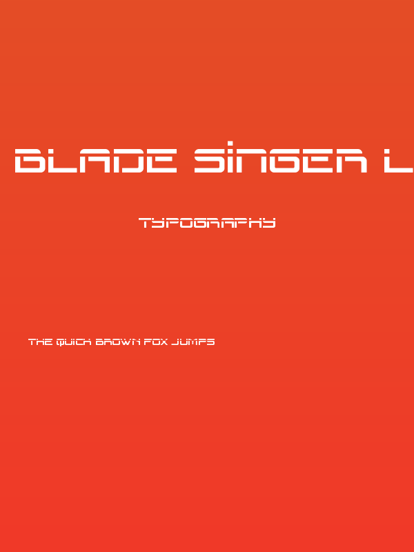 Blade Singer Laser Poster