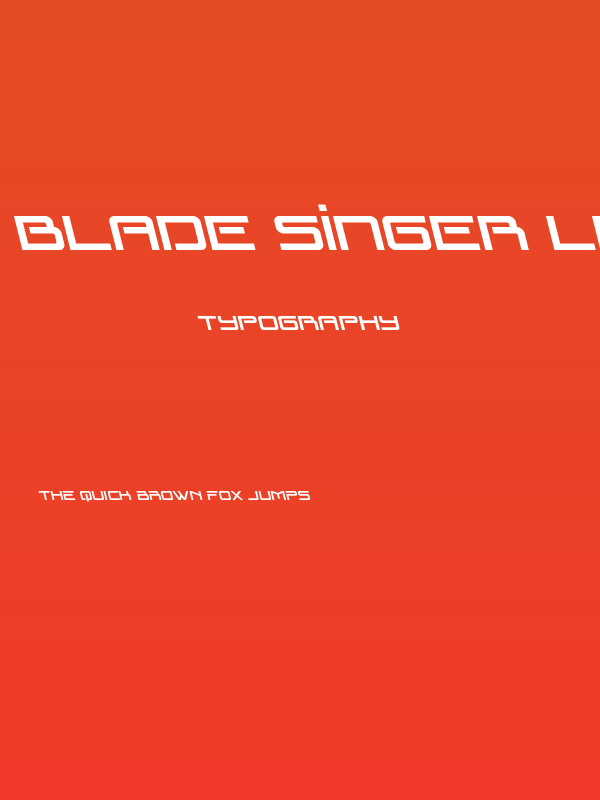 Blade Singer Leftalic Poster