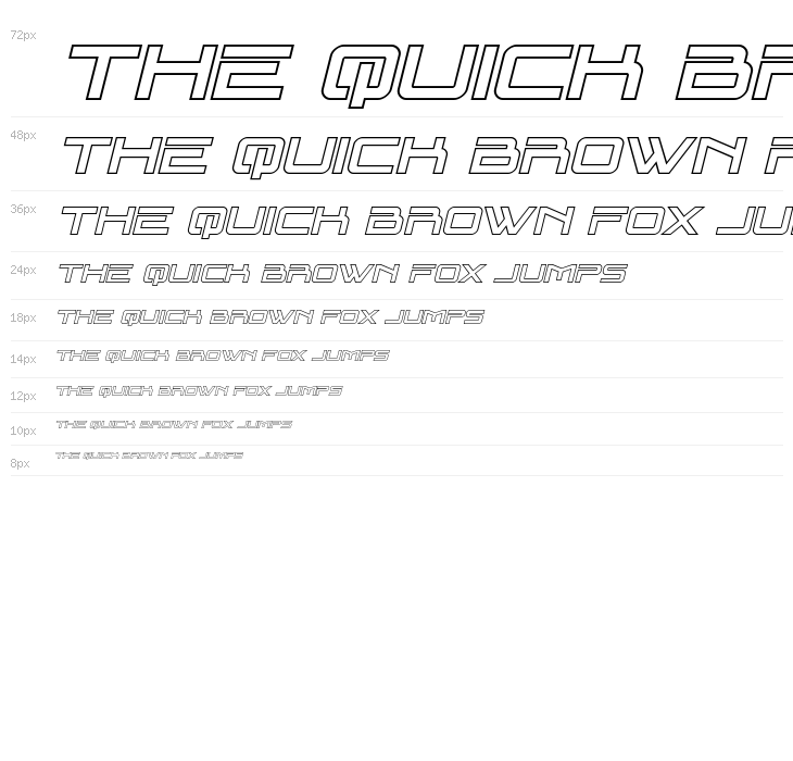 Blade Singer Outline Italic Waterfall