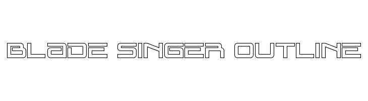 Blade Singer Outline  Descarca Fonturi Gratis