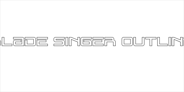 Blade Singer Outline Logo