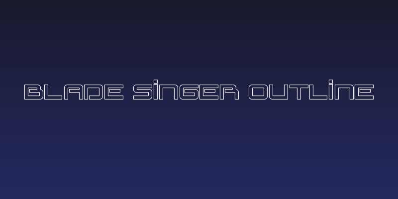 Blade Singer Outline Social Header